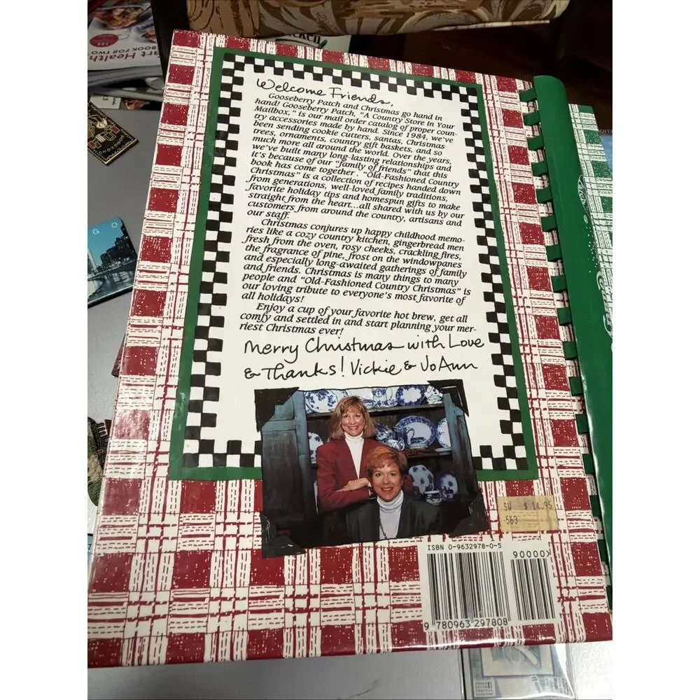 Goose Berry Patch Cookbook Old‎ Fashion County Christmas Holiday Recipes